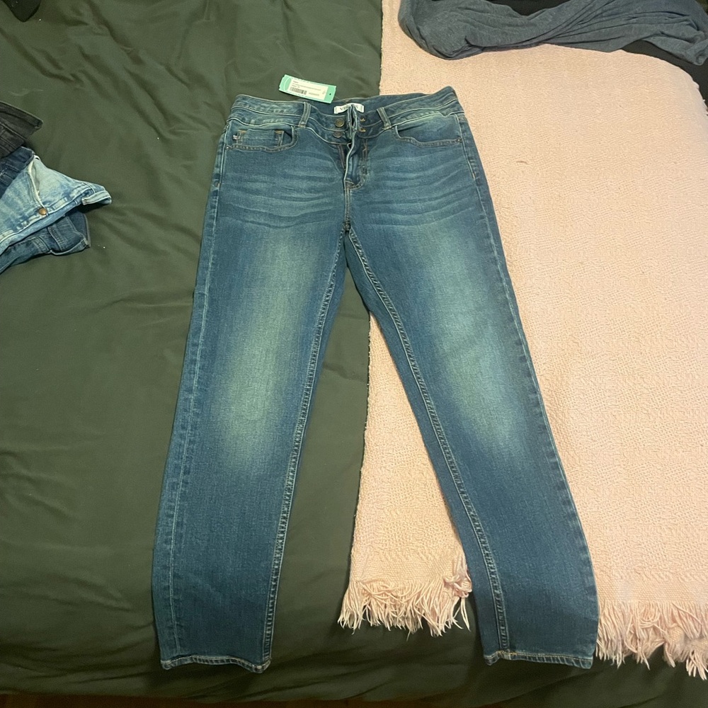Vigoss Blue Straight Leg Jeans Classic Style